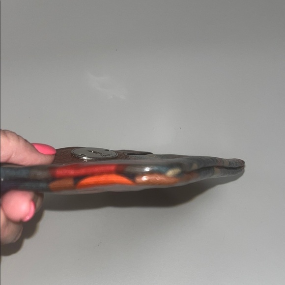 Fossil Floral Pattern Wristlet - Brown and Red - Picture 11 of 15